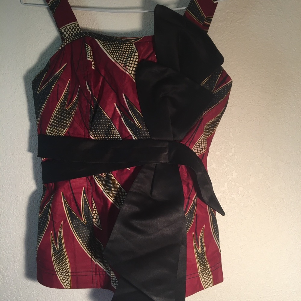 African wrapper Fabric Top